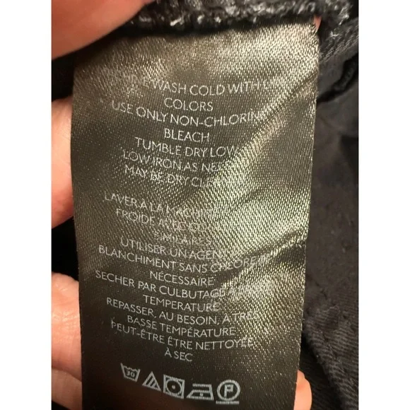 NWT Free People Washed Black Straight Leg Pants, Size 4 - Picture 8 of 9